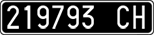 License plate of Italy, Cars (1927 year series)