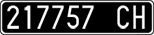 License plate of Italy, Cars (1927 year series)