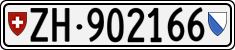 License plate of Switzerland, Cars