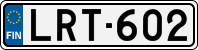 License plate of Finland, Cars