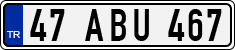 License plate of Turkey, Regular plates