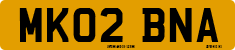 License plate of the United Kingdom, 2001 year system