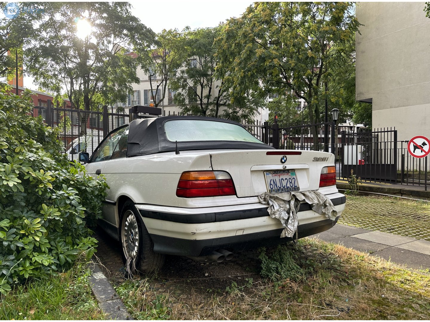 6NJC282, BMW 3 Series 3rd gen Convertible (E36), 1993–1999