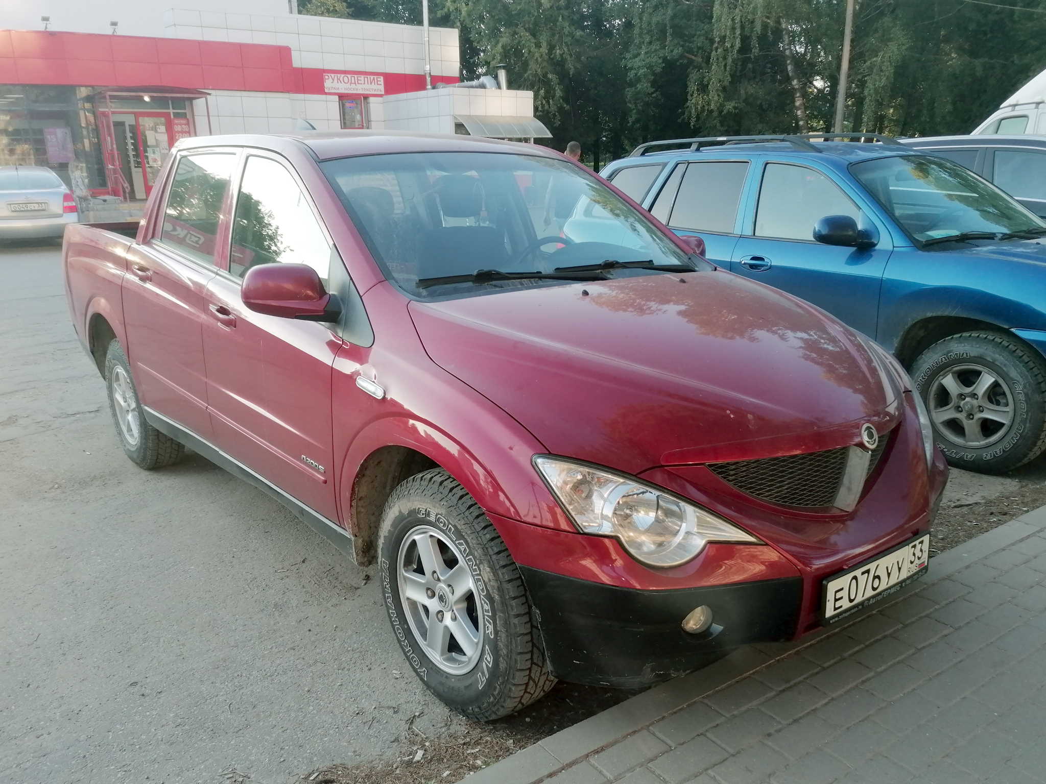 е 076 уу 33, SsangYong (KGM) Actyon 1st gen Sports Pickup (QJ; Q100), 2006–2011