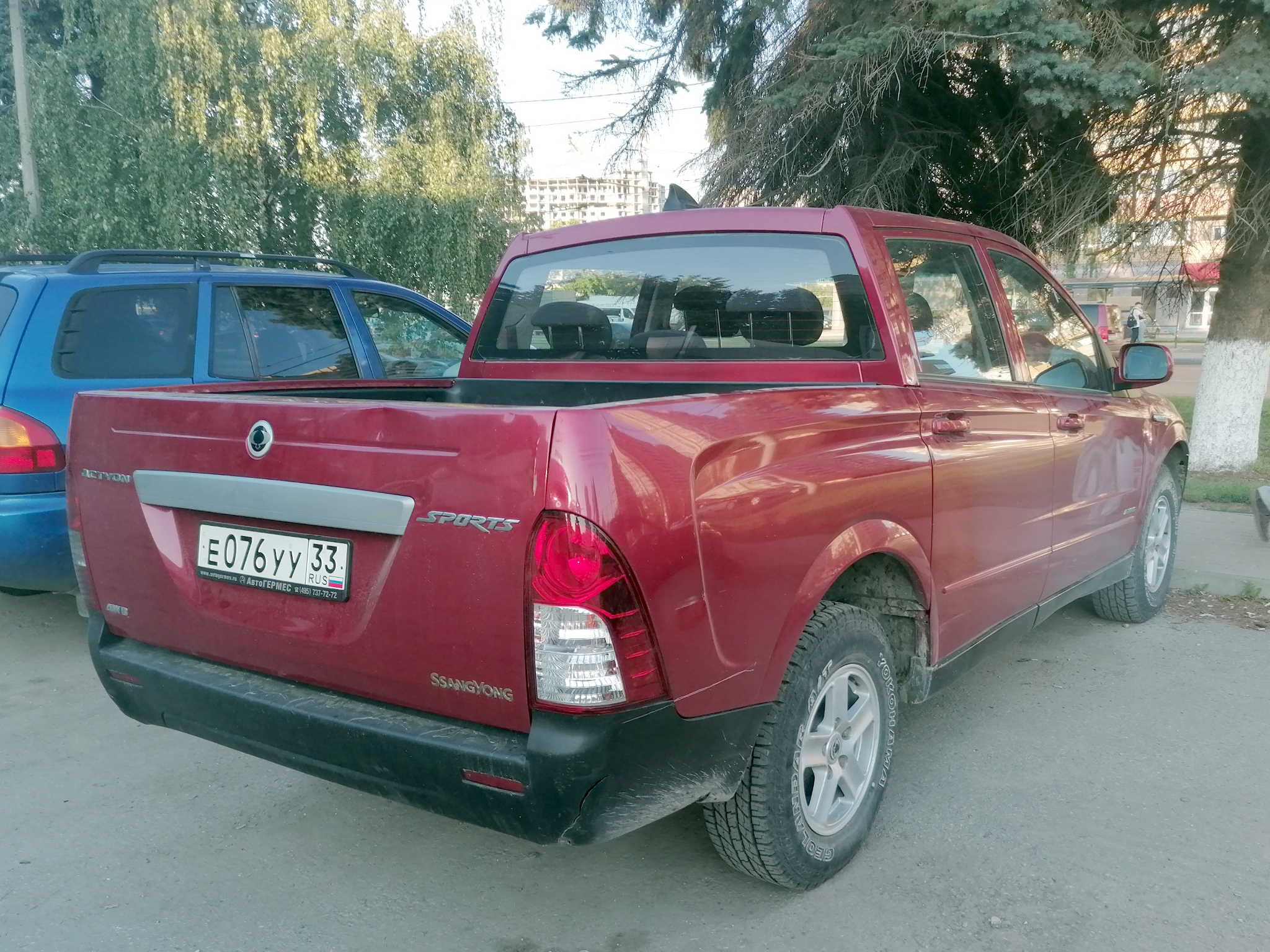 е 076 уу 33, SsangYong (KGM) Actyon 1st gen Sports Pickup (QJ; Q100), 2006–2011
