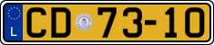 License plate of Luxembourg, Diplomatic