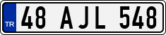 License plate of Turkey, Regular plates