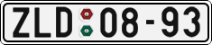License plate of the Czech Republic, Cars (1960)