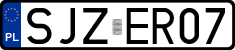 License plates of Poland, Regular car plates