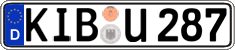 German license plate, Regular plates