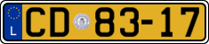 License plate of Luxembourg, Diplomatic