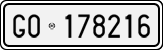 License plate of Italy, Cars (1927 year series)