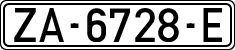 License plates of Spain, 1971 year series