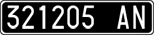 License plate of Italy, Cars (1927 year series)