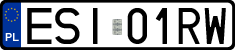 License plates of Poland, Regular car plates