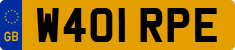 License plate of the United Kingdom, 1983 year system
