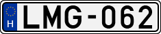 license plates of Hungary, Cars (1990)