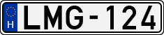 license plates of Hungary, Cars (1990)