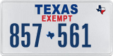 Texas, Exempt (123-4567)