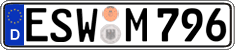 German license plate, Regular plates