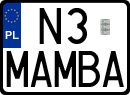 License plates of Poland, Vanity Plates