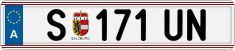 License plate of Austria, Regular plates