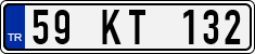 License plate of Turkey, Regular plates