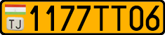 License plate of Tajikistan, Public transport (2009)