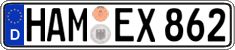 German license plate, Regular plates