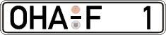 German license plate, Regular plates