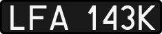 License plates of Poland, 1976 year system