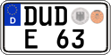 German license plate, Regular plates