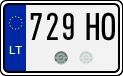 License plate of Lithuania, Motorcycles