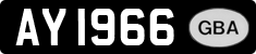 License plate of Guernsey, Alderney