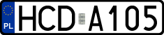 License plates of Poland, Authorities