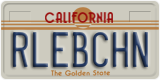 California, Vanity Plates