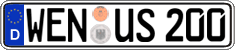 German license plate, Regular plates