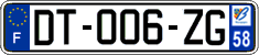 French license plate, SIV (ordinary)