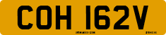 License plate of the United Kingdom, 1963 year system
