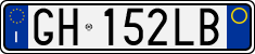 License plate of Italy, Cars (1994 year series)