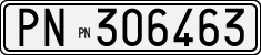 License plate of Italy, Cars (1927 year series)