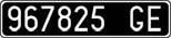 License plate of Italy, Cars (1927 year series)