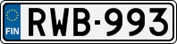 License plate of Finland, Cars