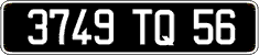 French license plate, FNI