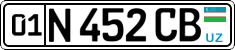 License plate of Uzbekistan, Private owners