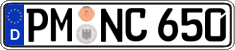German license plate, Regular plates