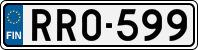 License plate of Finland, Cars