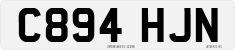 License plate of the United Kingdom, 1983 year system