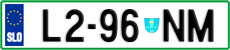 License plate of Slovenia, Trailers