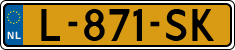 License plate of the Netherlands, Cars